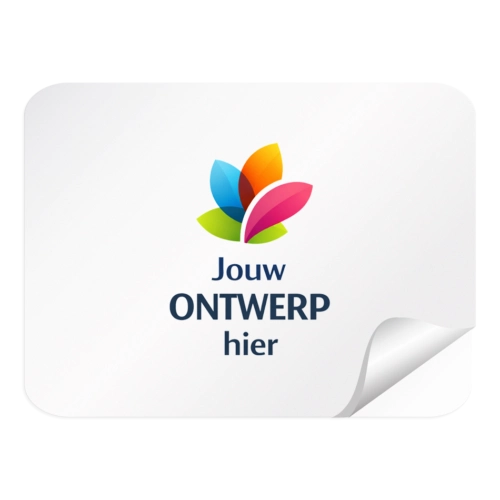 Rechthoekige vinyl stickers met eigen ontwerp laten drukken